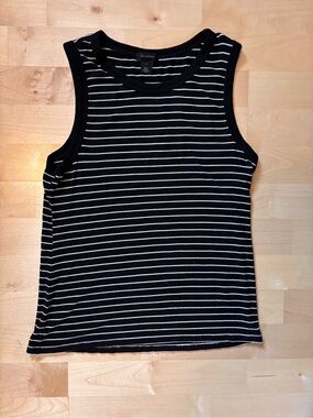 (3) Halogen Fitted Ribbed Tank Tops, Size L